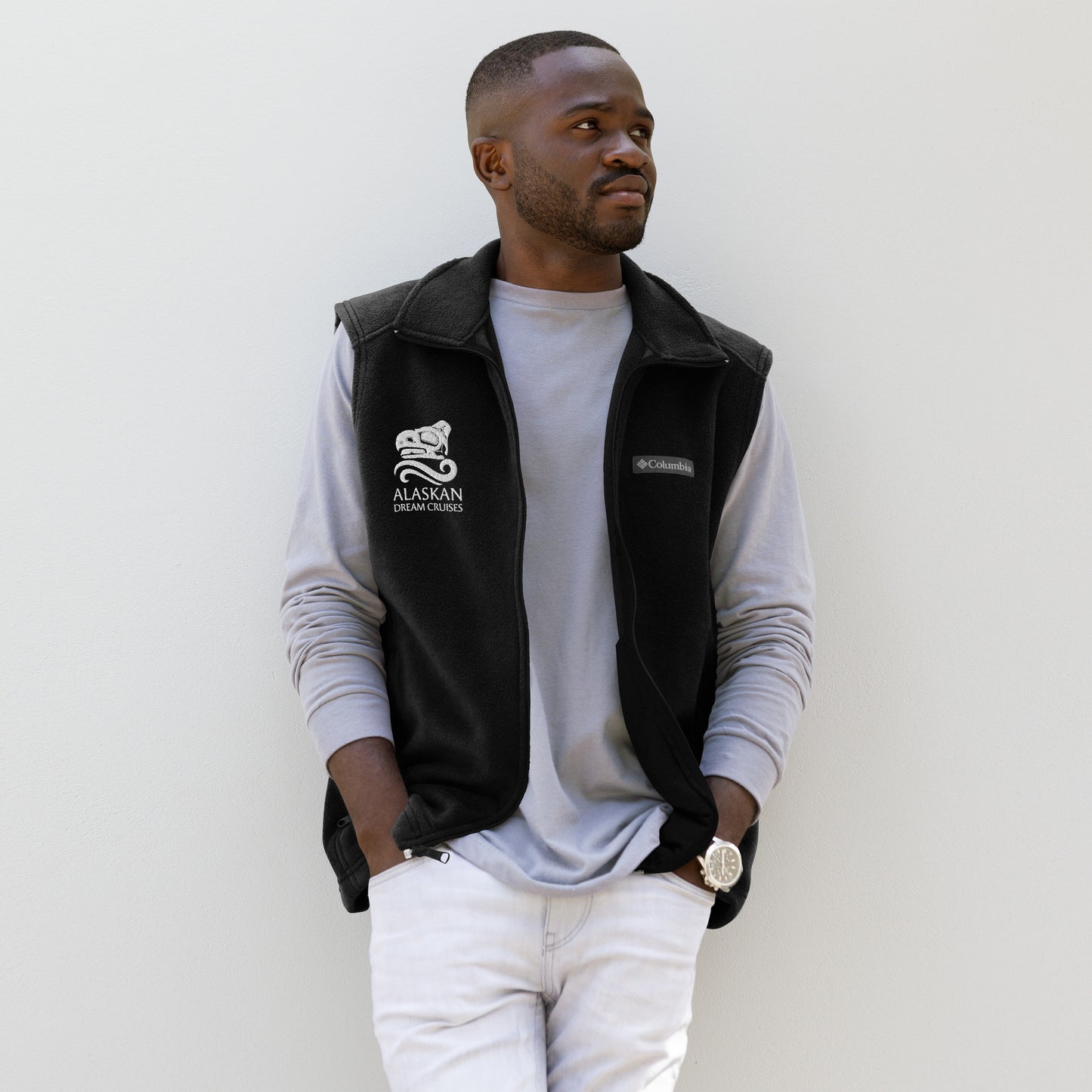Logo'd Men’s Columbia Fleece Vest