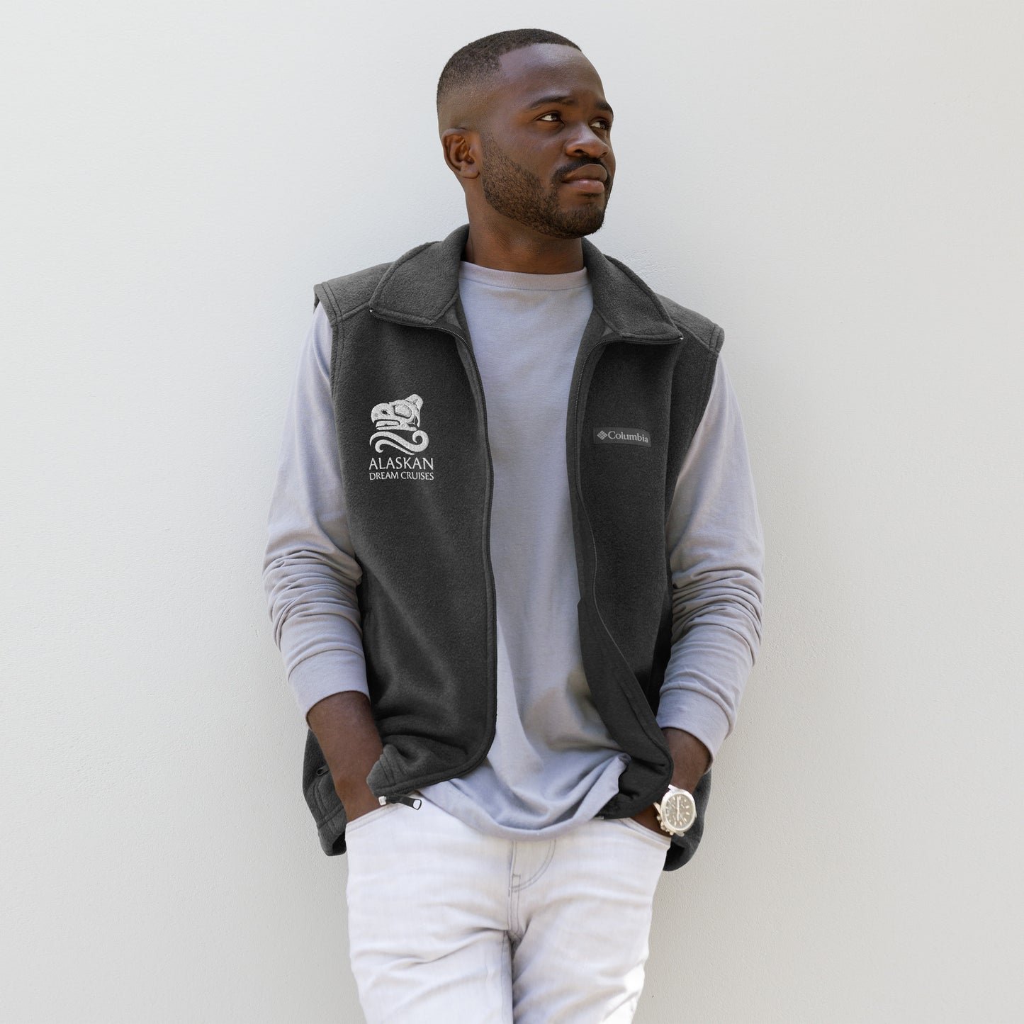 Logo'd Men’s Columbia Fleece Vest