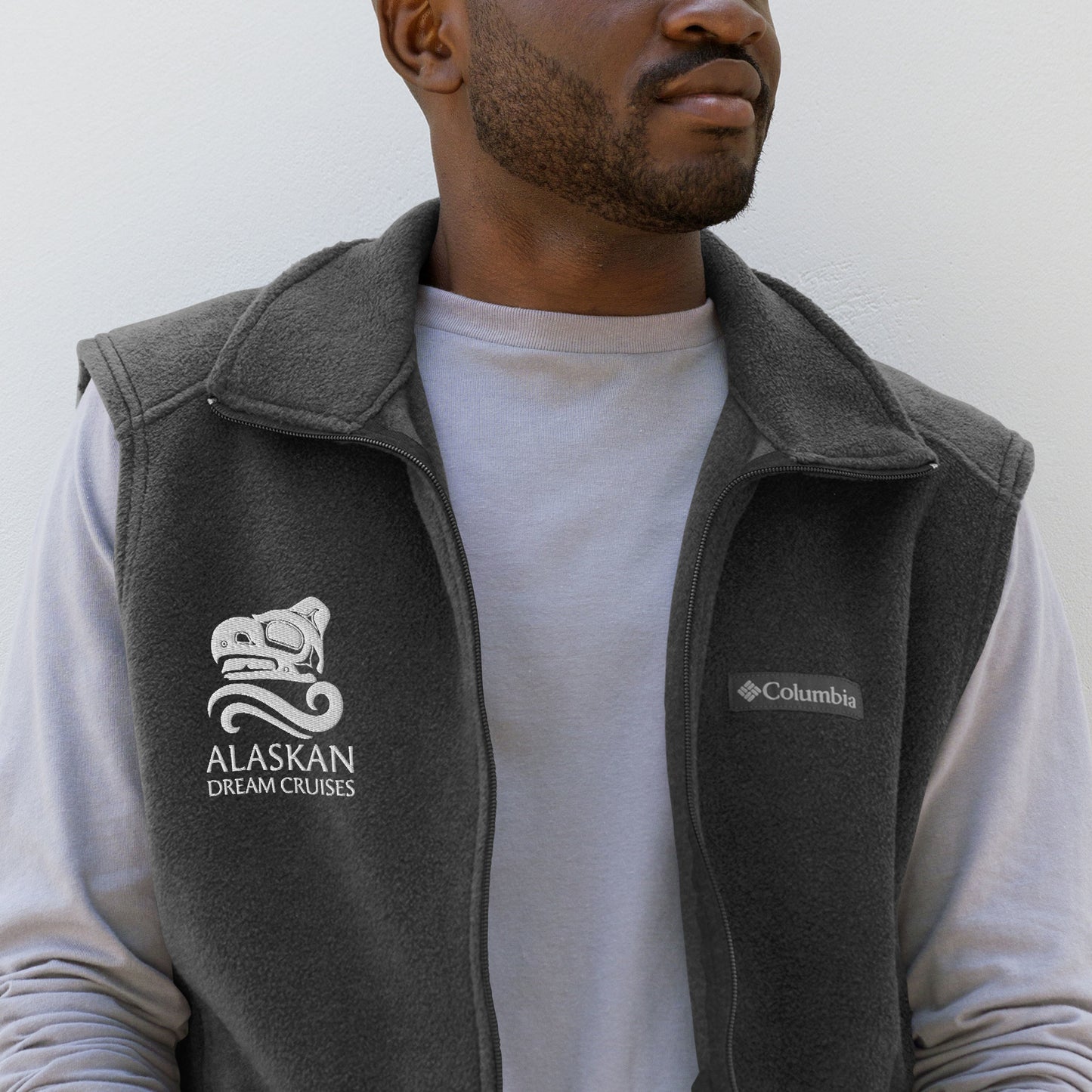 Logo'd Men’s Columbia Fleece Vest