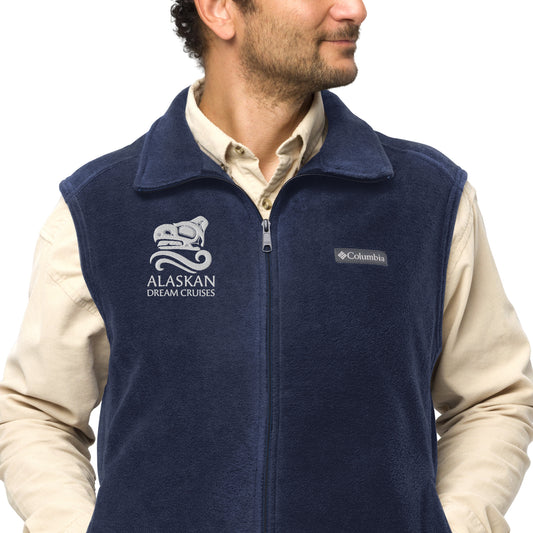 Logo'd Men’s Columbia fleece vest